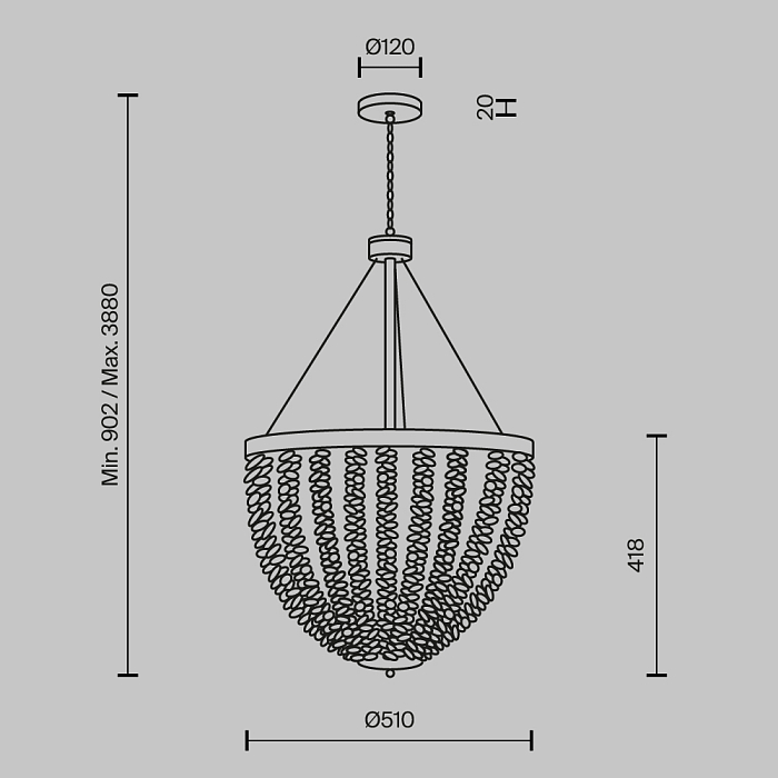 Maytoni MOD440PL-06BS
