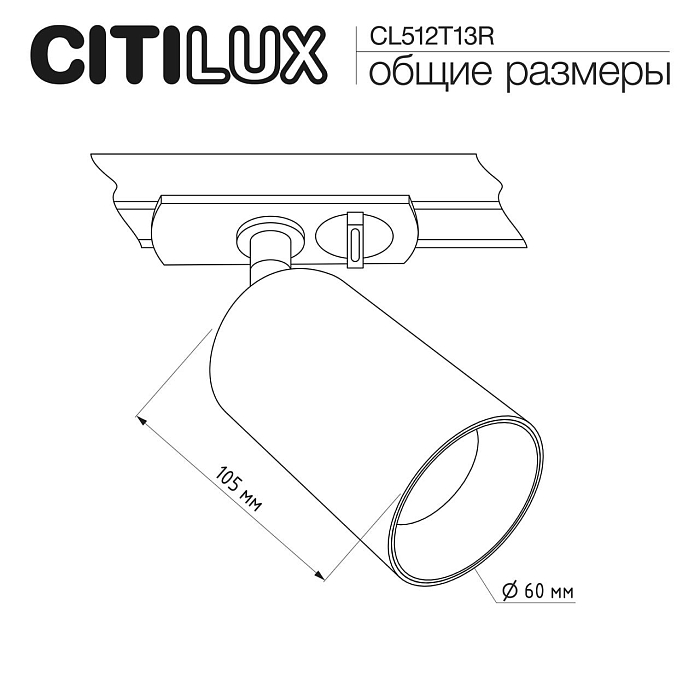 Трековая система CITILUX CL512T13R
