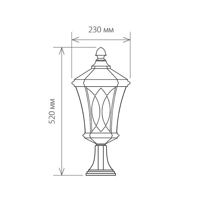 Уличный светильник Elektrostandard GLXT-1450S капучино